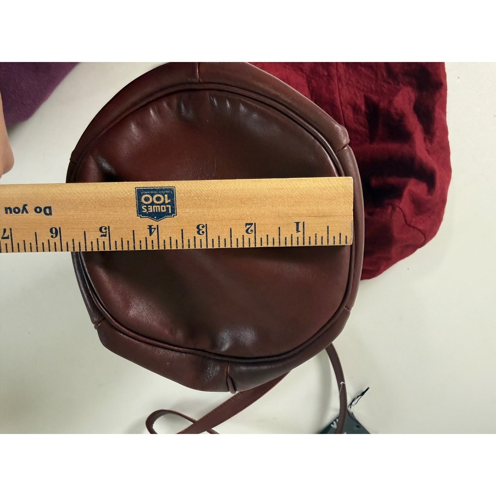 Vintage Must de Cartier Bucket Bag Leather Crossbody Gold HW Bordeaux Dust Cover - Picture 7 of 14